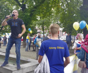 Obrazki z marszu górnośląskich autonomistów