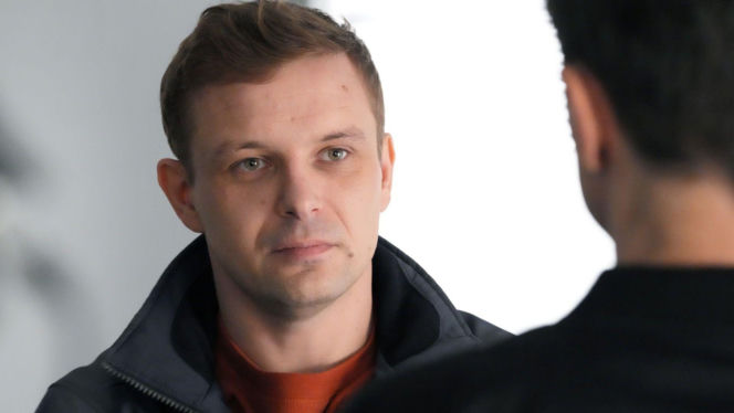 Barwy szczęścia, odcinek 3344. Hubert (Marek Molak), Daniel (Marcin Bikowski)