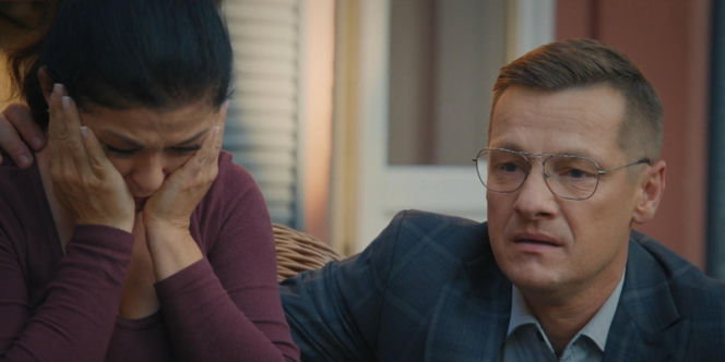 M jak miłość odc. 1908. Kinga (Katarzyna Cichopek), Piotrek (Marcin Mroczek)