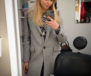 Monika Mielnicka (Lilka Mostowiak) na planie M jak miłość