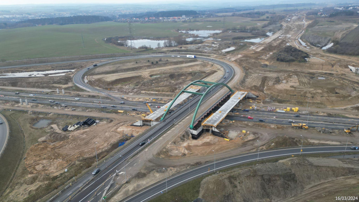 Budowa obwodnicy Metropolii Trójmiejskiej - zdjęcia marzec 2024