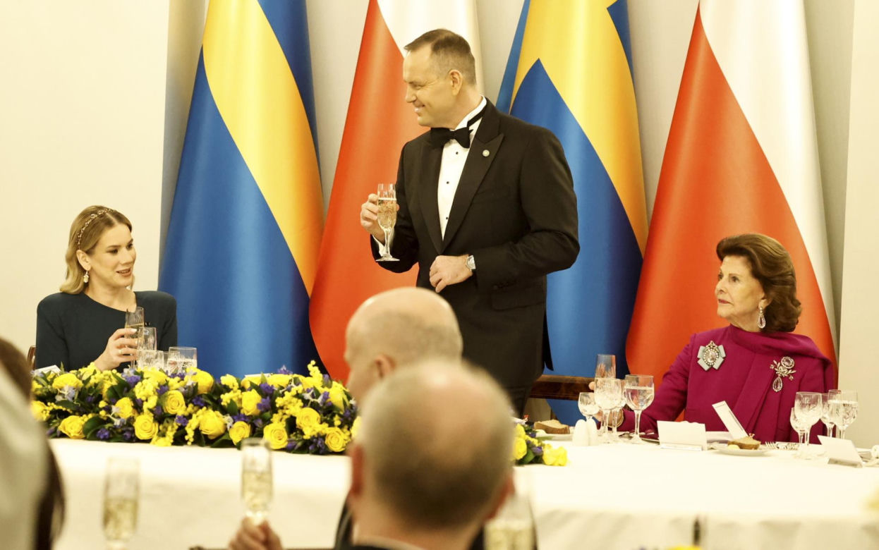 Obiad na cześć szwedzkiej pary królewskiej