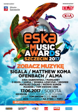Tom Swoon w Szczecinie na ESKA Music Awards 2017!