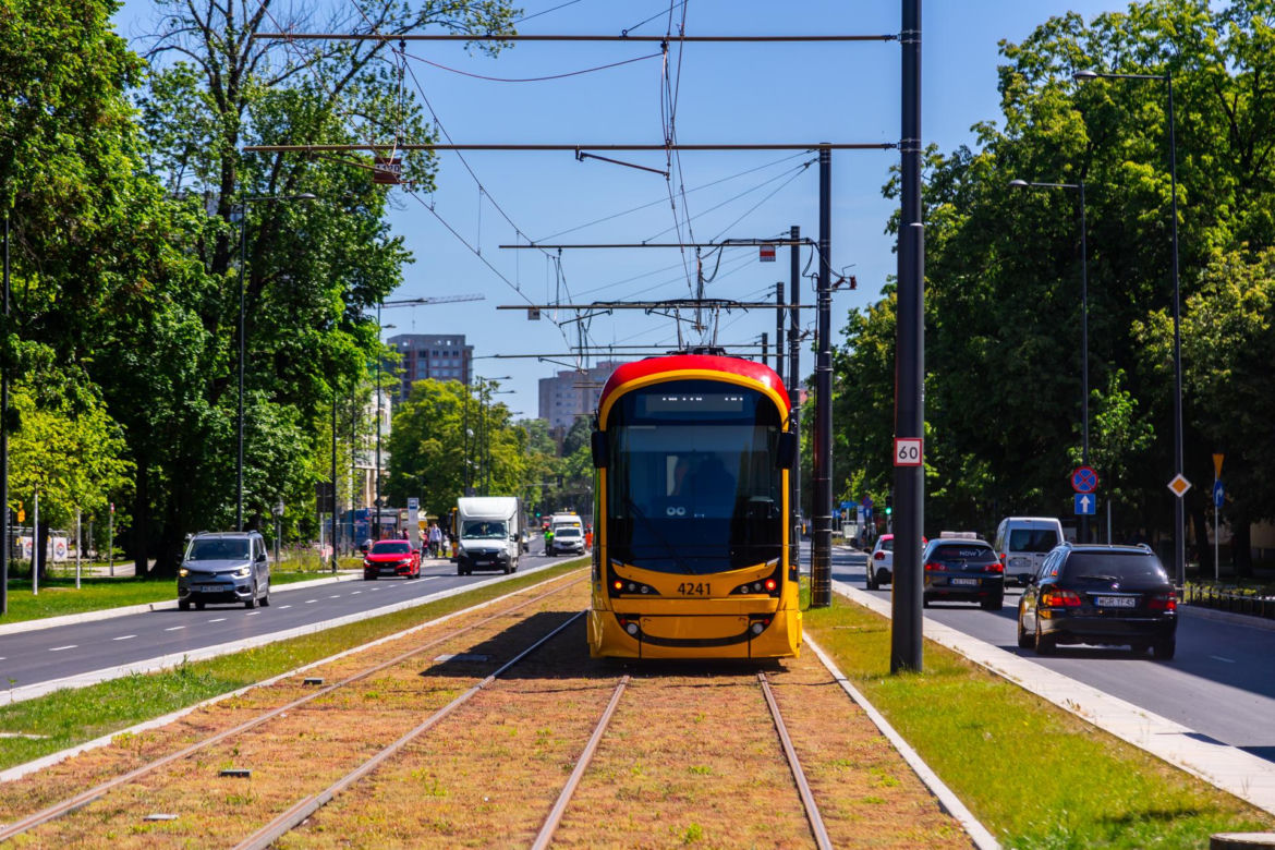 Tramwaj na Gagarina w Warszawie
