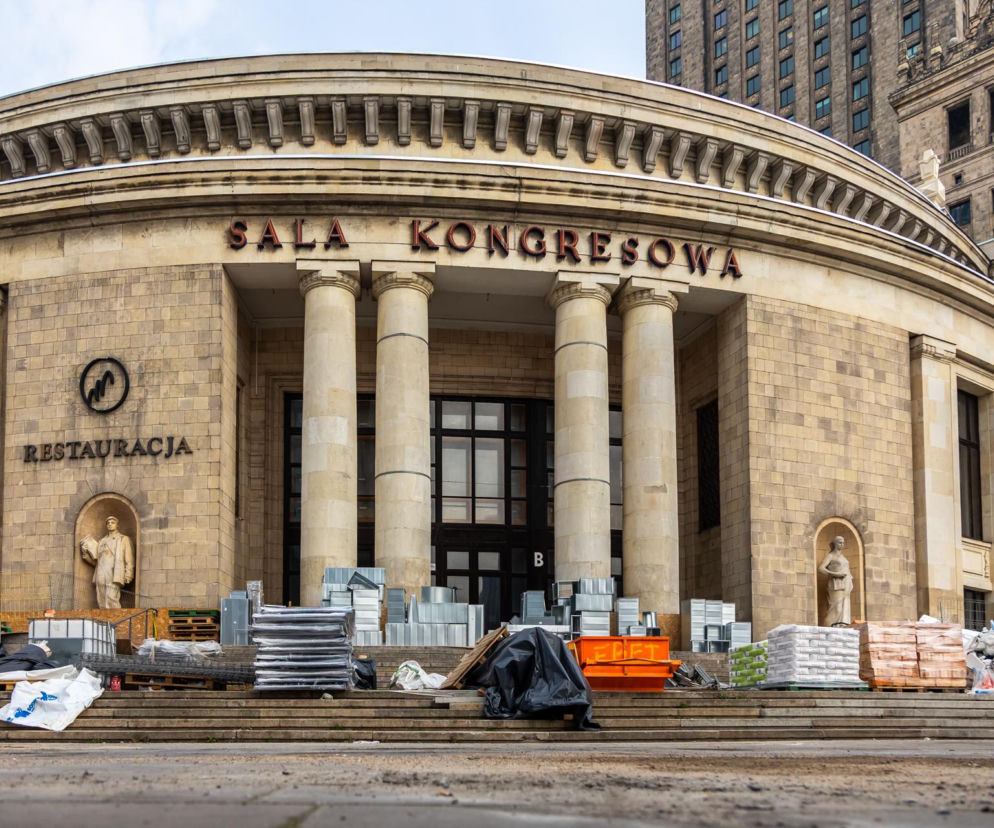 Sala Kongresowa w Warszawie - remont ma się zakończyć w 2026 roku