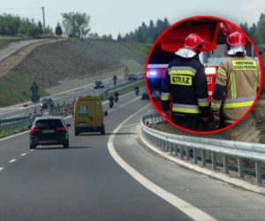 Pożar auta w tunelu na Zakopiance. Ruch w stronę Tatr zablokowany