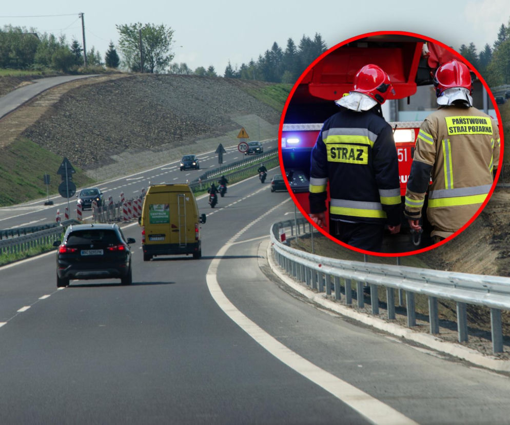 Pożar auta w tunelu na Zakopiance. Trasa w stronę Tatr została zablokowana