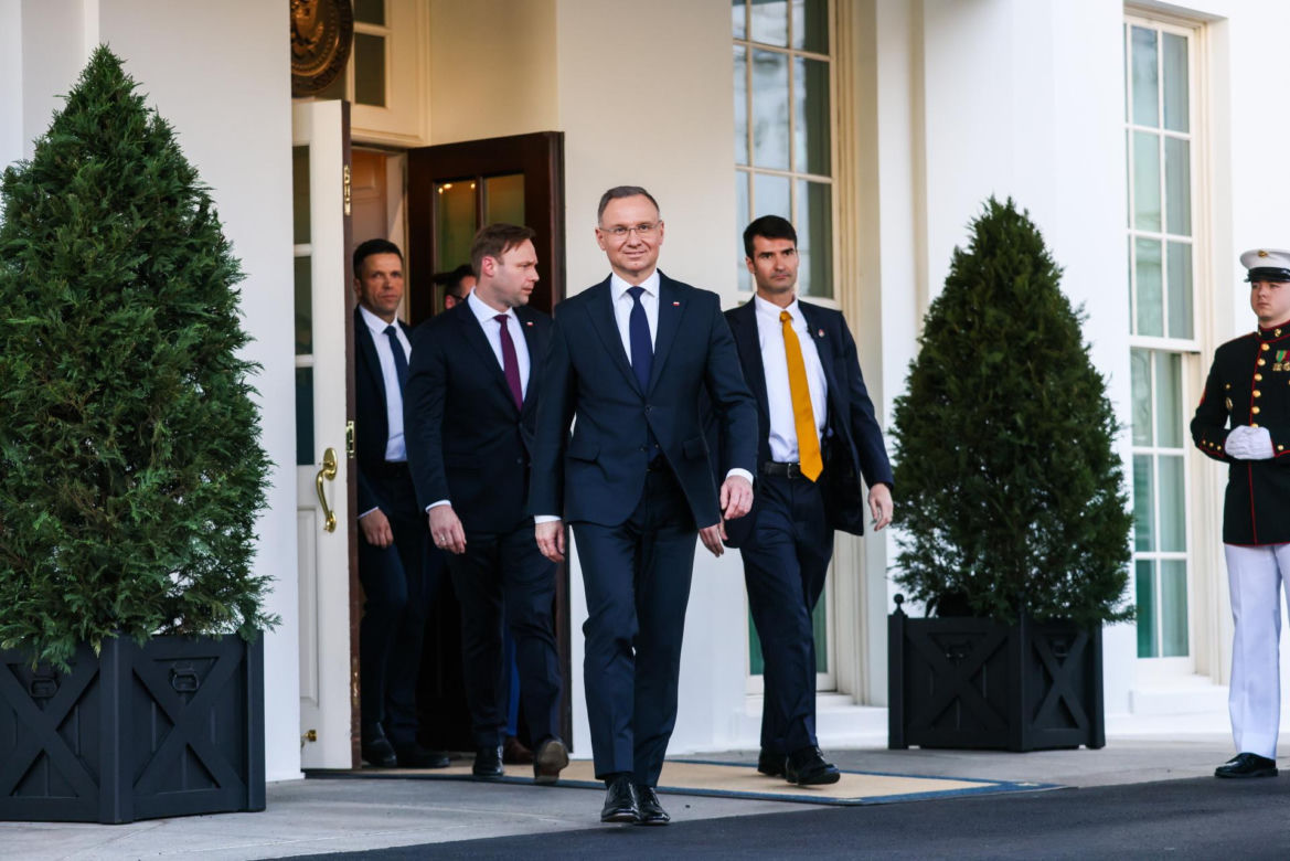 Andrzej Duda i Donald Tusk w Białym Domu