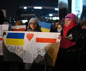 Solidarni z Ukrainą. Wielki wiec w Gdańsku