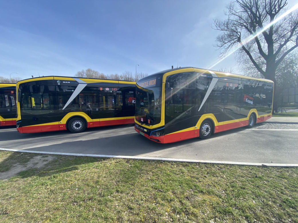 Prezentacja elektrycznych autobusów w Kraśniku