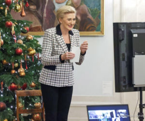 Świąteczne kreacje Agaty Dudy