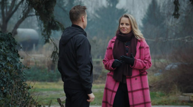 M jak miłość odc. 1927. Paweł (Rafał Mroczek), Judyta (Paulina Chruściel)