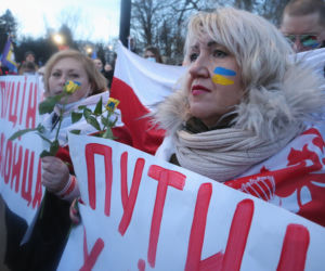 Kijów-Warszawa jedna sprawa. Kolejny protest pod ambasadą Rosji