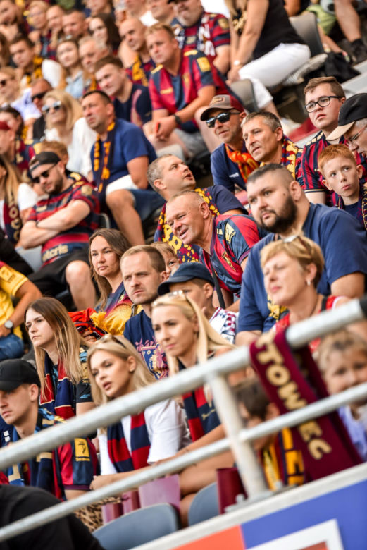 Kibice podczas meczu Pogoń Szczecin - Korona Kielce