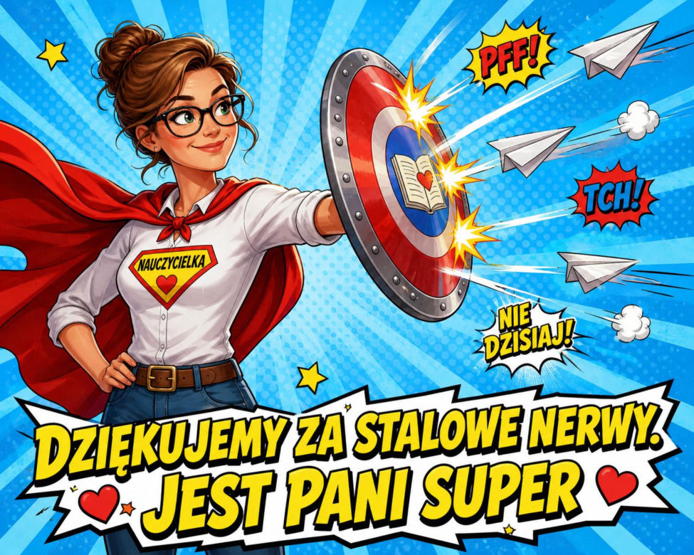 Zabawna kartka z okazji Dnia Nauczyciela