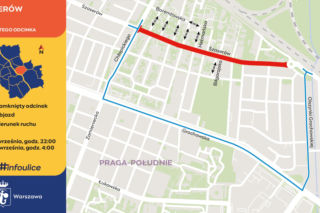 Drogowcy na kilka dni zamkną ważną ulicę na Pradze-Południe i skrócą trasy autobusów