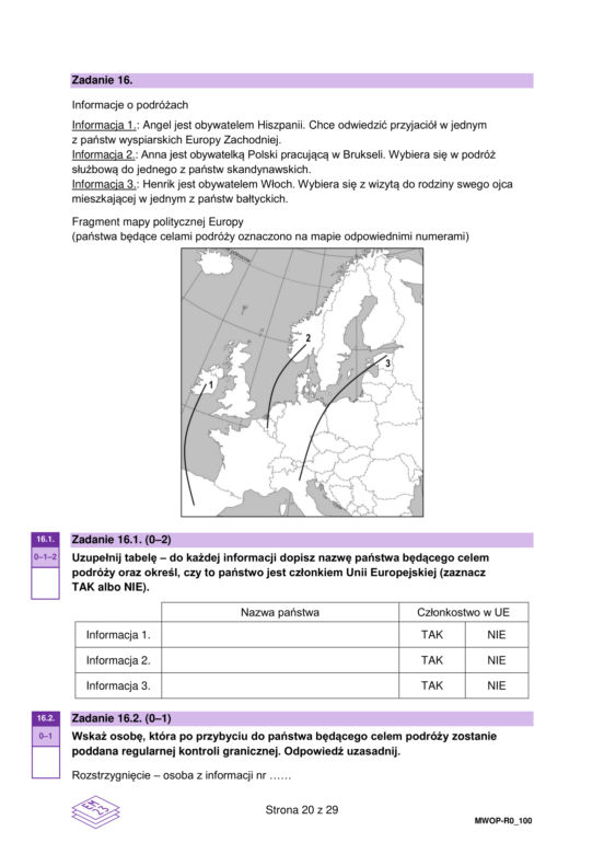 Matura 2023 WOS rozszerzony - arkusze CKE formuła 2023
