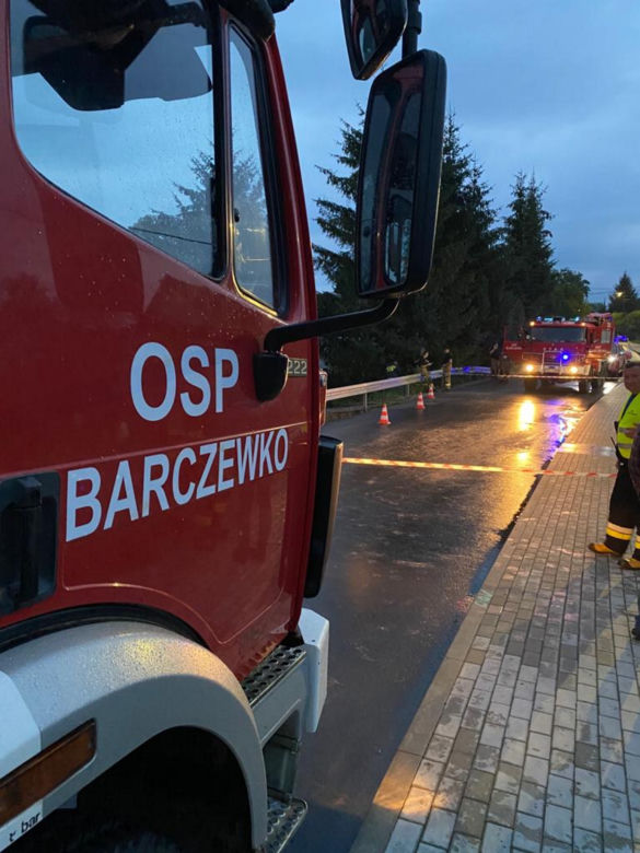 Potężna ulewa w Olsztynie. W Barczewku opady uszkodziły most