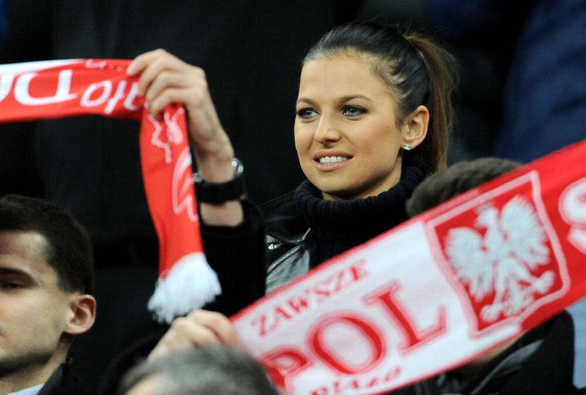 Anna Lewandowska na meczach