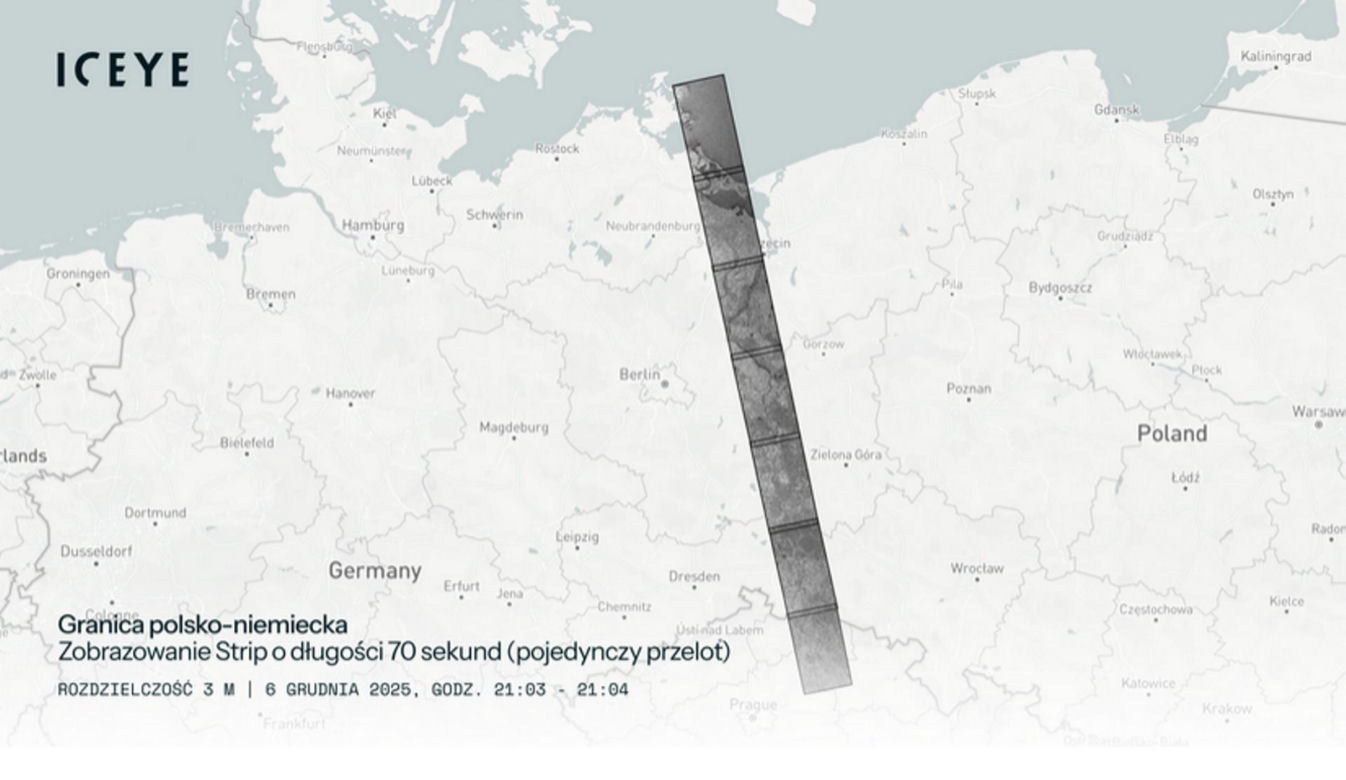 Pierwsze zdjęcia wykonane przez satelitę Sił Zbrojnych RP