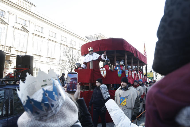 Karol i Marta Nawroccy na Orszaku Trzech Króli