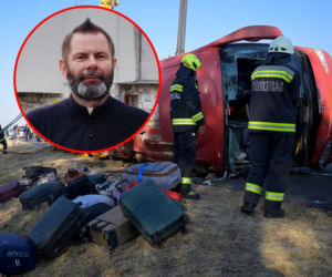 Ksiądz Krzysztof z Siedlisk pochowa ofiary tragicznego wypadku na Węgrzech