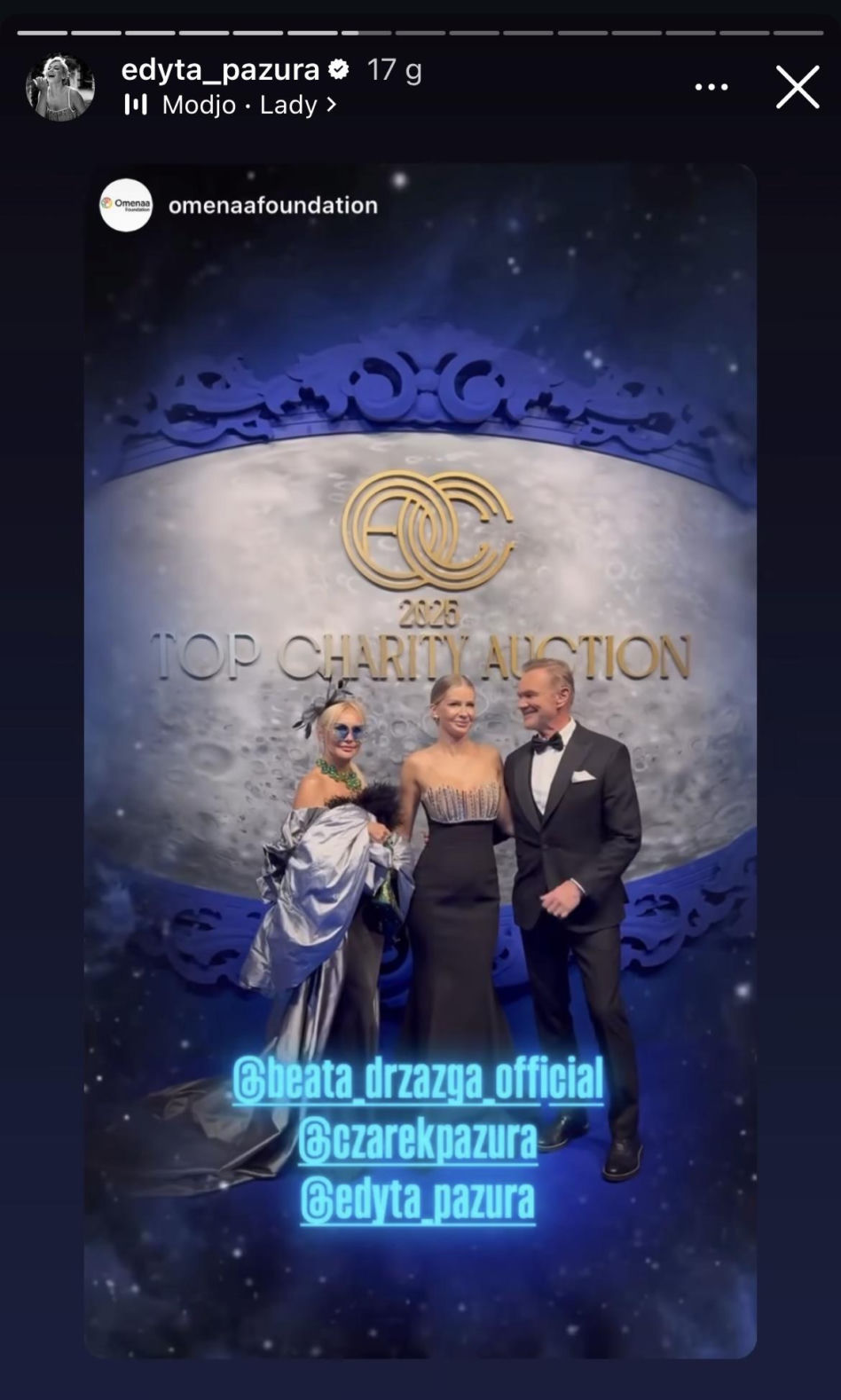 Edyta Pazura i Cezary Pazura - Bal Omenyy Mensah i Rafała Brzoski