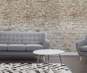 Szara sofa do salonu