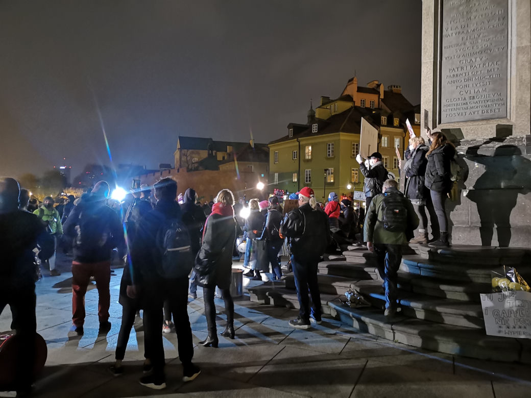 Protest na Placu Zamkowym 2.112020