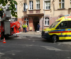 Pożar w kamienicy przy ulicy Narutowicza w Grudziądzu. Jest ofiara śmiertelna