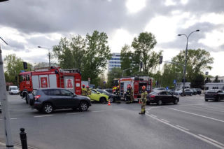 Wypadek w centrum Warszawy. W jednym z aut jechała posłanka Polski 2050