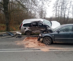 Wypadek na drodze Pawłów - Dąbrowa