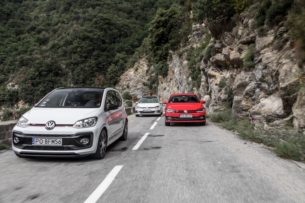 Volkswagen Golf GTI, VW Polo GTI, VW up! GTI