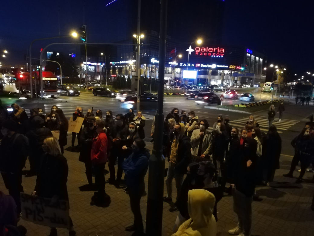 Protest kobiet w Rzeszowie 27 października