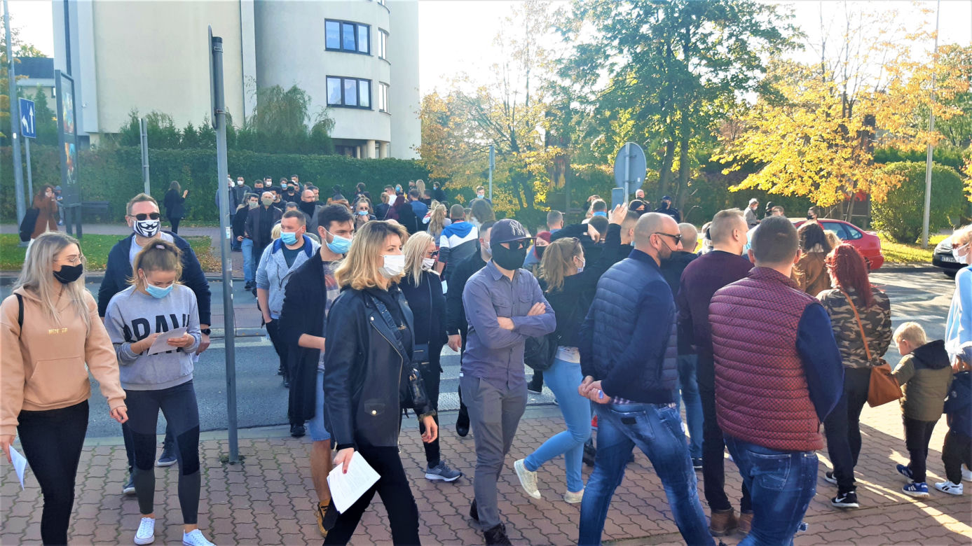 Blokada drogi w Tarnowie - protest