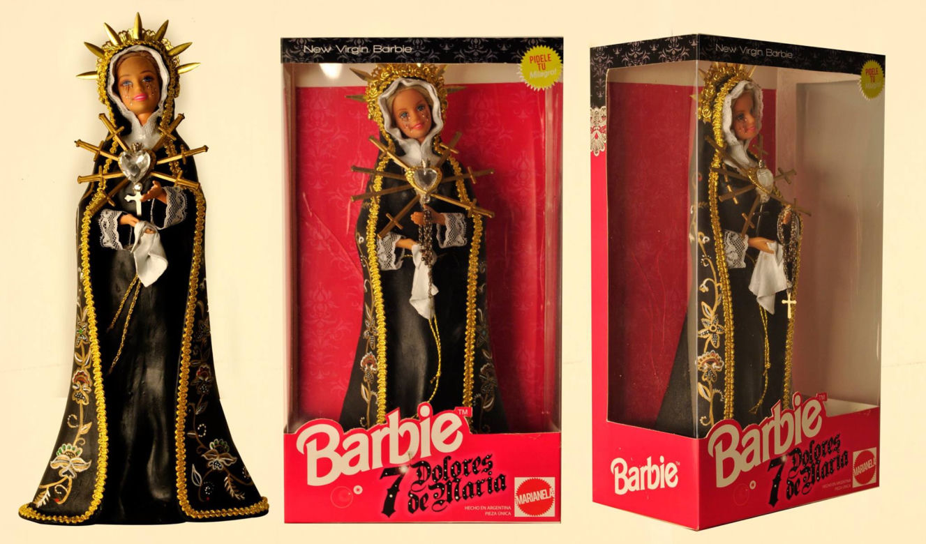 Matka Boska jako Lalka Barbie, Jezus na krzyżu jako Ken