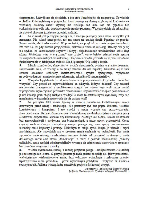 Matura 2013 język polski podstawowy