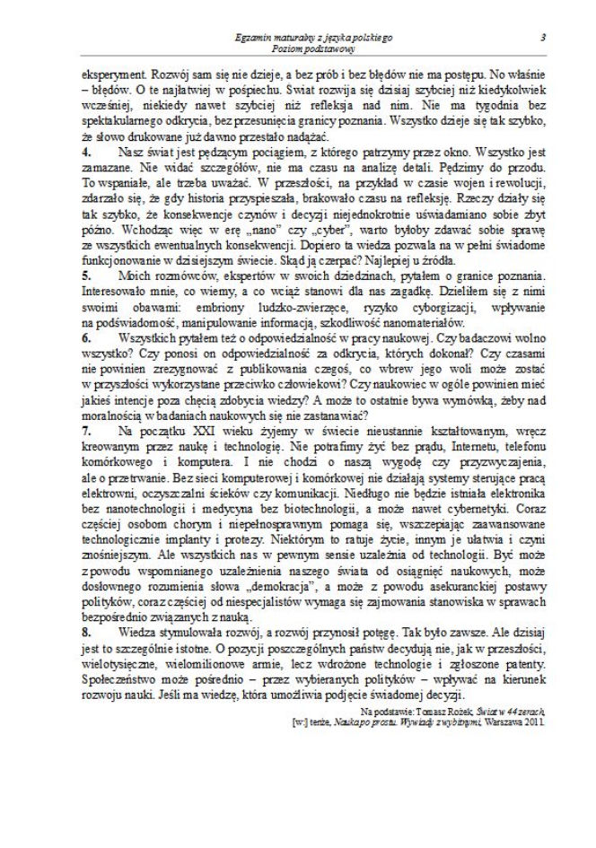 Matura 2013 język polski podstawowy