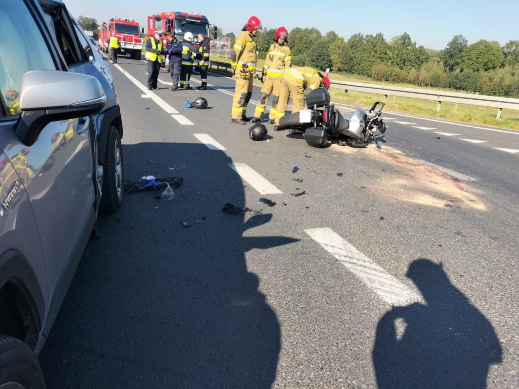Groźny wypadek w miejscowości Krzewie Wielkie  