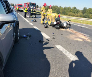 Groźny wypadek w miejscowości Krzewie Wielkie  