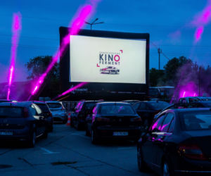Samochodowe kino Ferment w Poznaniu 