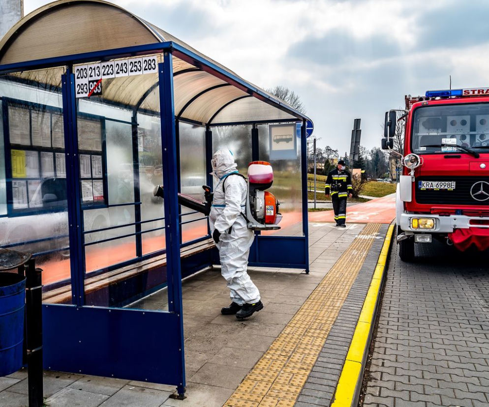 OSP będzie dezynfekować miejsca publiczne