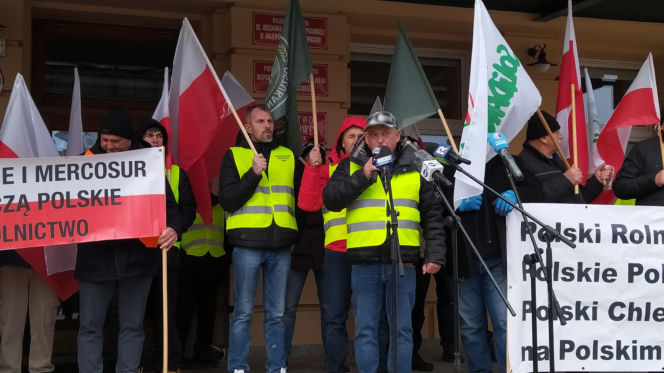 Protest rolników w Rzeszowie. „Będziemy tracić z roku na rok”