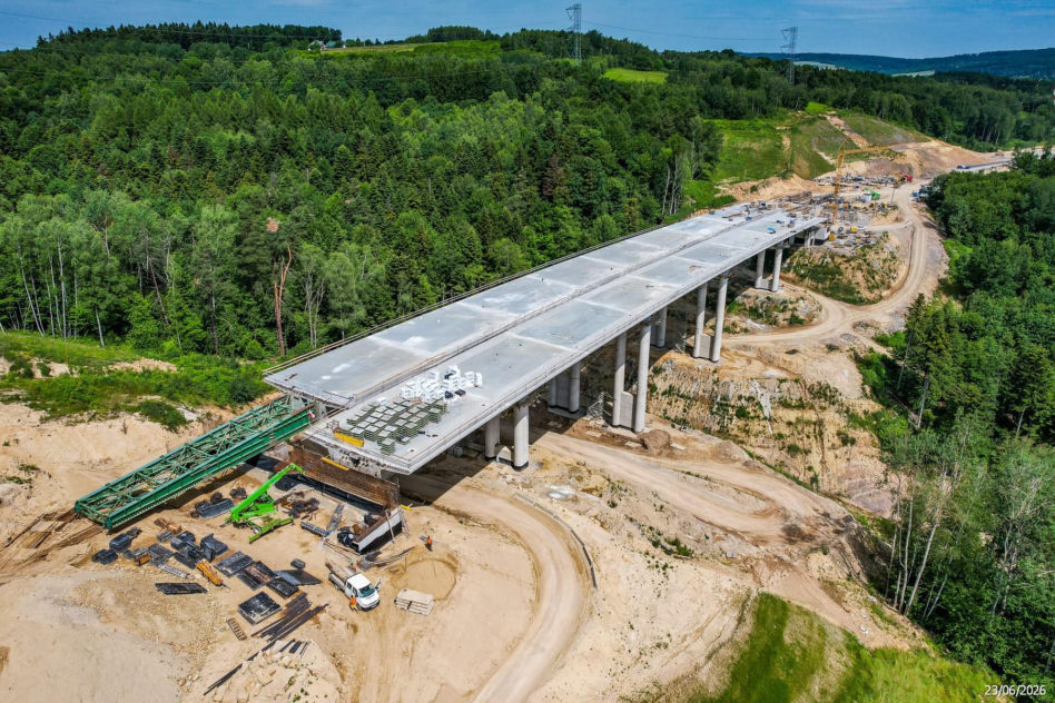 Budowa S19 - Babica Jawornik z najwyższą estakadą w Polsce