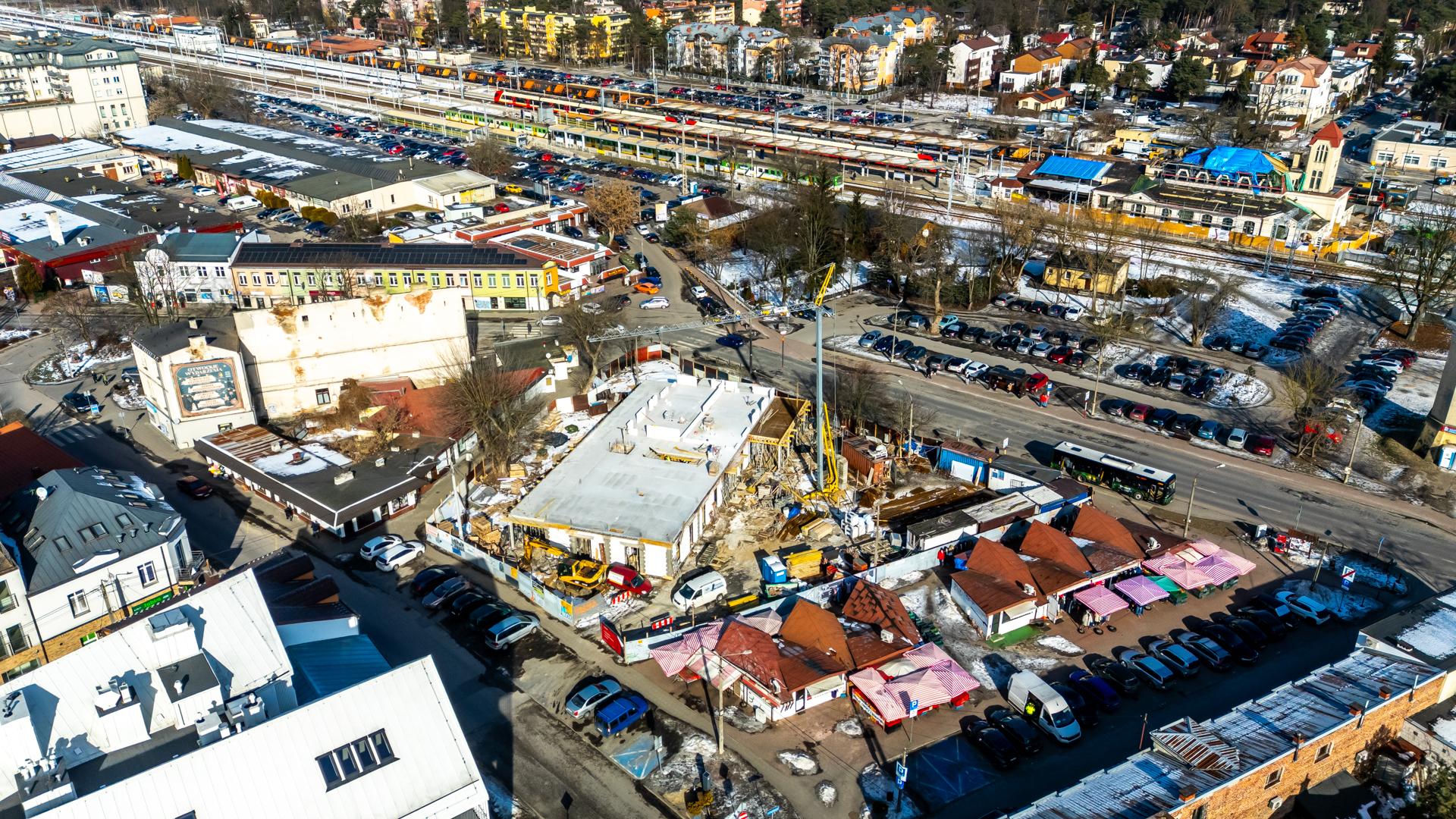 Budowa targowiska w Otwocku