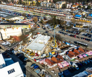 Budowa targowiska w Otwocku