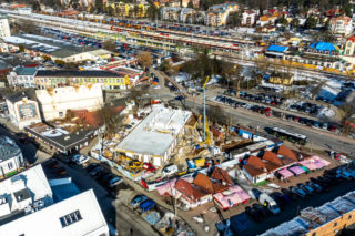 Budowa targowiska w Otwocku