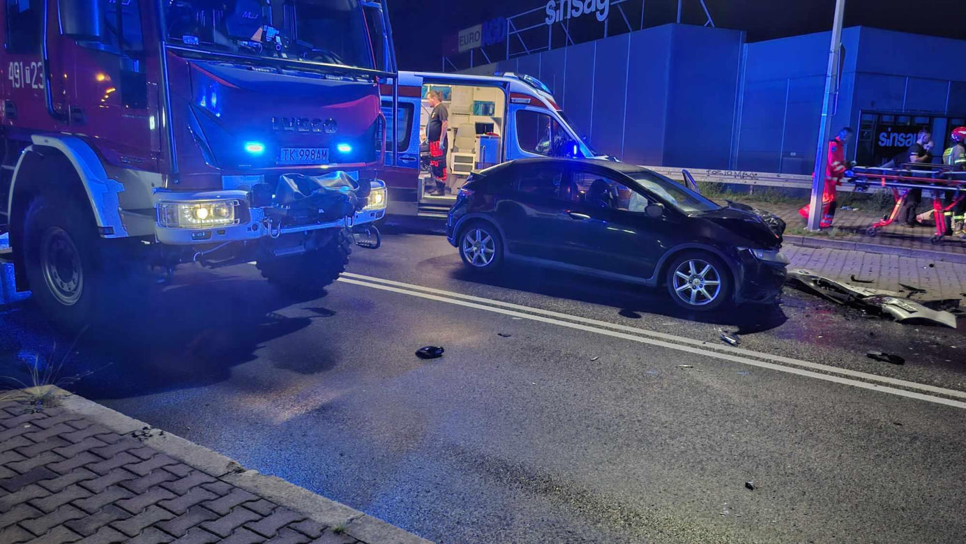 29.07.25 Starachowice. Wypadek na wiadukcie
