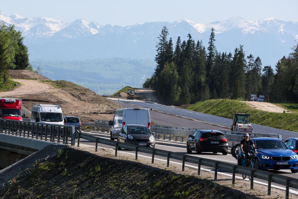 Majówkowy korek na Zakopiance