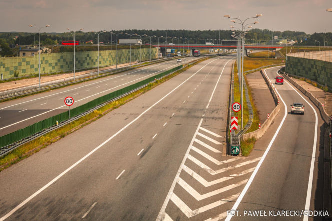 Autostrada A1 na Śląsku - słynne fale Dunaju